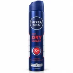 اسپری ضدتعریق مردانه NIVEA مدل Dry Impact حجم 200 میلی‌لیتر