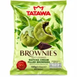 براونی TATAWA مدل MATCHA CREAM FILLED BROWNIES وزن ۱۰۰ گرم
