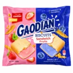 بیسکویت ساندویچی GAODIAN مدل Sandwich Fruits وزن ۲۳۲ گرم