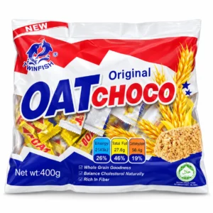 بیسکوییت TWINFISH مدل Oat Choco Original وزن ۴۰۰ گرم