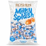 تافی شیری خامه‌ای ROSHEN مدل Milky Splash وزن 1 کیلوگرم