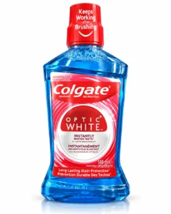 دهان‌شویه سفیدکننده Colgate مدل Optic White حجم ۵۰۰ میلی‌لیتر
