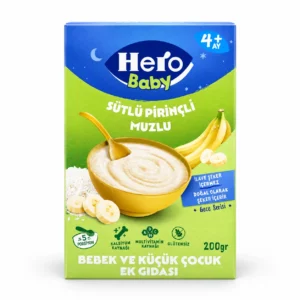 سرلاک Hero Baby مدل Sütlü Pirinçli Muzlu وزن 200 گرم