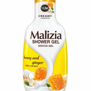 شامپو بدن Malizia مدل Honey and Ginger حجم 1 لیتر