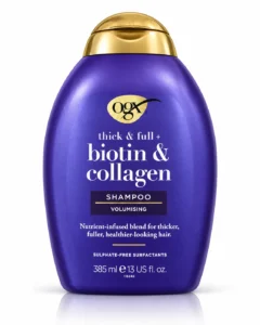 شامپو حجم‌دهنده مو OGX مدل Thick & Full + Biotin & Collagen حجم ۳۸۵ میلی‌لیتر