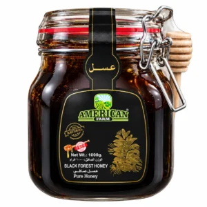 عسل سیاه American Farm مدل Black Forest Honey وزن 1 کیلوگرم
