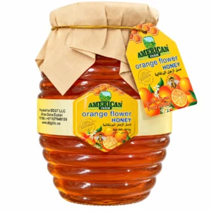 عسل پرتقال AMERICAN FARM مدل Orange Flower Honey وزن ۵۰۰ گرم