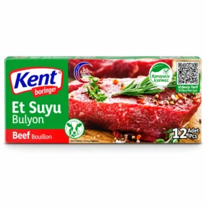 عصاره گوشت گاو Kent Boringer مدل Beef Bouillon بسته 12 عددی