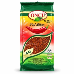 فلفل قرمز تند ÖNCÜ مدل Pul Biber Acı وزن ۲۰۰ گرم