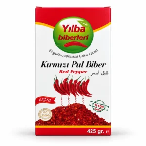 فلفل قرمز پرک Yilba مدل Kırmızı Pul Biber Extra وزن ۴۲۵ گرم