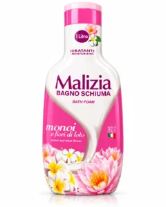 فوم حمام Malizia مدل Monoi & Lotus Flowers حجم 1 لیتر