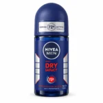 مام رول ضدتعریق مردانه NIVEA مدل Dry Impact حجم ۵۰ میلی‌لیتر