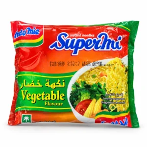نودل فوری طعم سبزیجات Indomie مدل Supermi وزن ۷۵ گرم