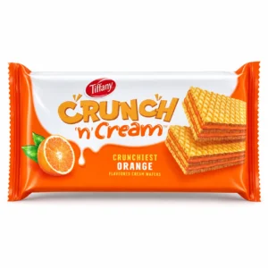 ویفر پرتقالی Tiffany مدل Crunch 'n' Cream وزن 65 گرم