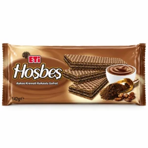 ویفر کاکائویی با کرم کاکائو ETi مدل Hoşbeş وزن ۱۴۲ گرم