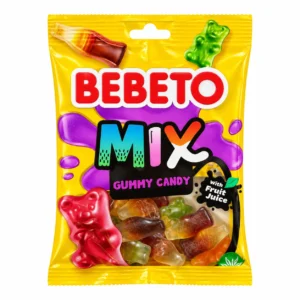 پاستیل مخلوط BEBETO مدل MIX وزن 80 گرم