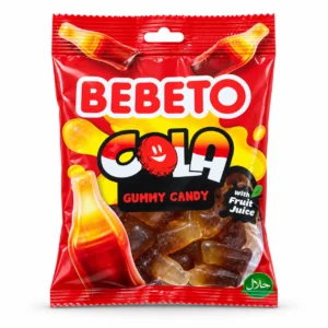 پاستیل نوشابه‌ای BEBETO مدل COLA وزن ۸۰ گرم