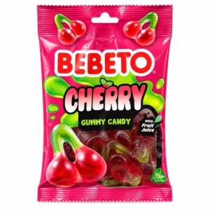 پاستیل گیلاسی BEBETO مدل CHERRY وزن 80 گرم