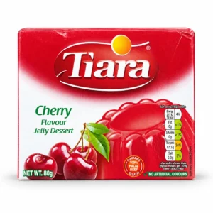 پودر ژله‌ گیلاس Tiara مدل Cherry Flavour وزن ۸۰ گرم