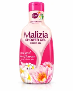 ژل دوش Malizia مدل Monoi & Lotus Flowers حجم 1 لیتر