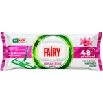 دستمال مرطوب نظافت کف و سطوح Fairy مدل Lilyum Çiçeği Kokulu بسته ۵۰ عددی