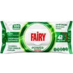 دستمال مرطوب پاک‌کننده چندمنظوره سطوح FAIRY مدل POWER WIPES بسته ۱۰۰ عددی