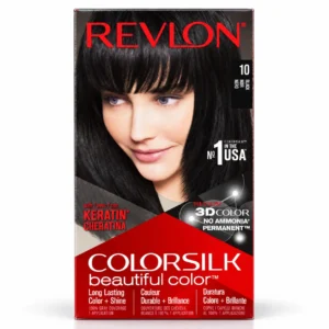 رنگ موی دائمی Revlon مدل ColorSilk 10 Black