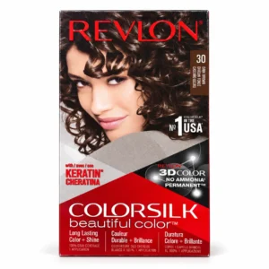 رنگ موی دائمی Revlon مدل ColorSilk 30 Dark Brown