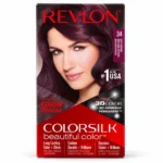 رنگ موی دائمی Revlon مدل ColorSilk 34 Deep Burgundy
