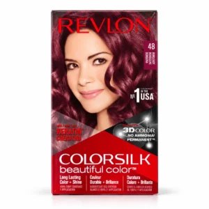 رنگ موی دائمی Revlon مدل ColorSilk 48 Burgundy