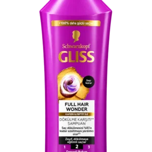 شامپو ضد ریزش مو Schwarzkopf مدل GLISS Full Hair Wonder حجم ۴۰۰ میلیلیتر