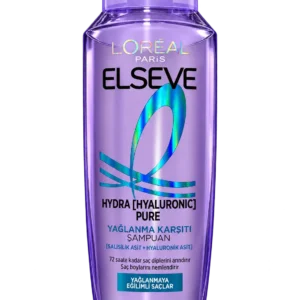 شامپو ضد چربی مو L'Oréal Paris مدل Elseve Hydra [Hyaluronic] Pure حجم ۳۰۰ میلی‌لیتر