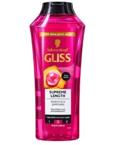 شامپو محافظ مو Schwarzkopf مدل Gliss Supreme Length حجم ۴۰۰ میلی‌لیتر