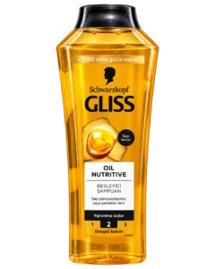 شامپو مغذی مو Schwarzkopf مدل GLISS OIL NUTRITIVE حجم ۴۰۰ میلی‌لیتر