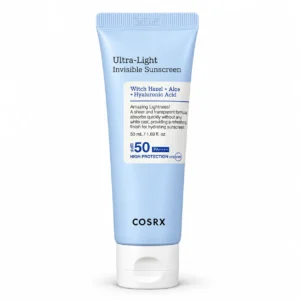 ضدآفتاب نامرئی COSRX مدل Ultra-Light Invisible حجم ۵۰ میلی‌لیتر