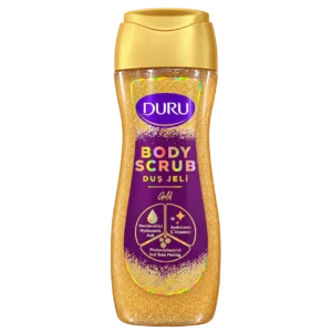 ژل دوش اسکراب بدن Duru مدل Gold حجم ۴۵۰ میلی‌لیتر