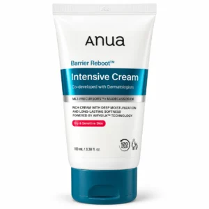 کرم مرطوب‌کننده قوی Anua مدل Barrier Reboot Intensive Cream حجم 100 میلی‌لیتر